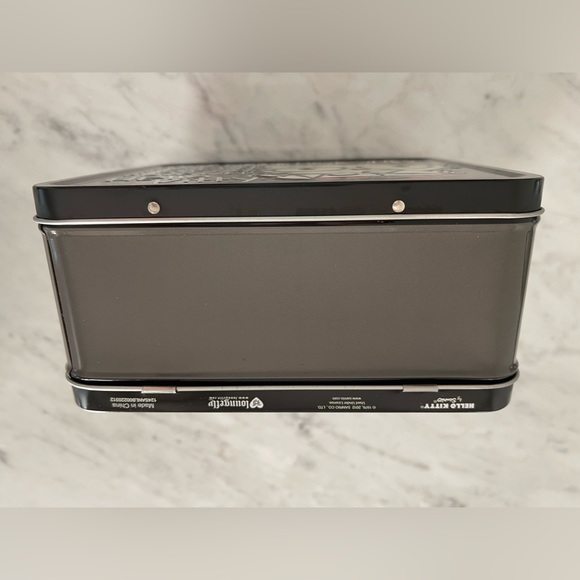 HELLO KITTY “I LOVE NERDS” TIN LUNCH BOX BY LOUNGEFLY, MINT - Picture 6 of 7